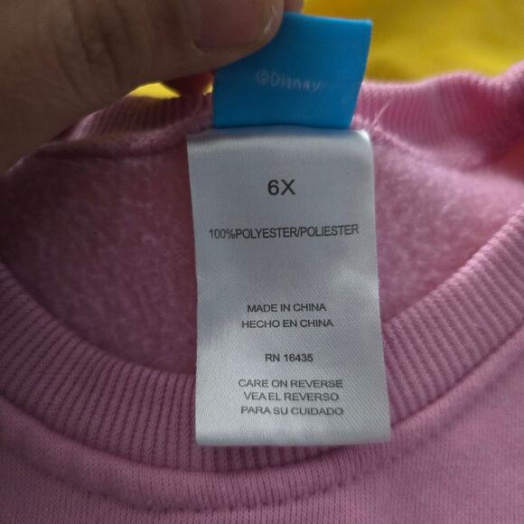 Disney The Little Mermaid Sweatshirt 6X – Mermaidcore, Princess, Ruffle Sleeve - Picture 5 of 6